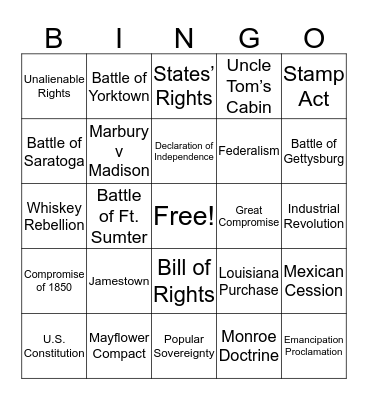 STAAR 2016 Bingo Card