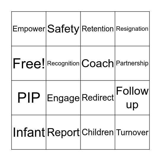 HR BINGO Card