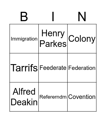 Untit Bingo Card