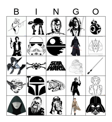 Star Wars - May the 4th Be With You Bingo Card