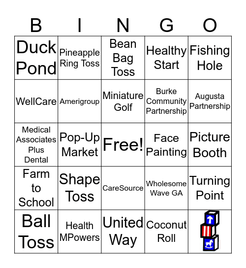 EHS 2018 SPRING FLING LUAU Bingo Card