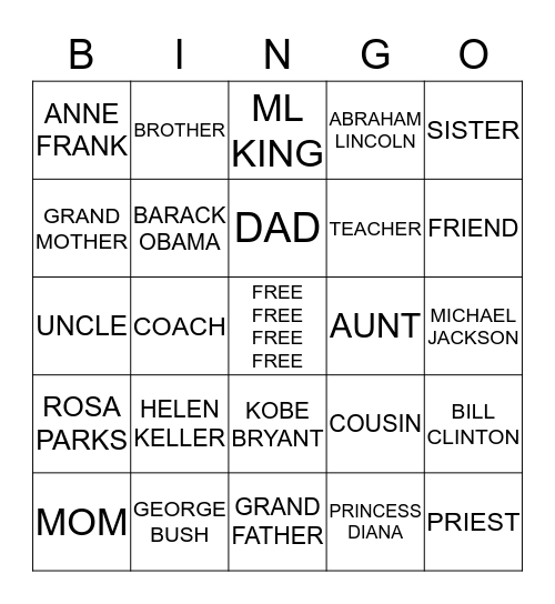 LEADERSHIP Bingo Card