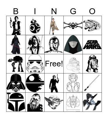 Star Wars - May The 4th Be With You Bingo Card
