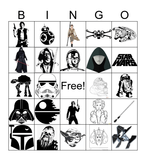 Star Wars - May The 4th Be With You Bingo Card