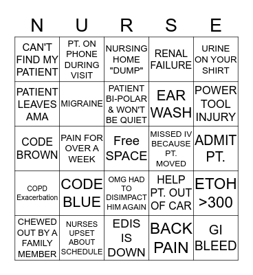 Happy Nurses Week Bingo Card