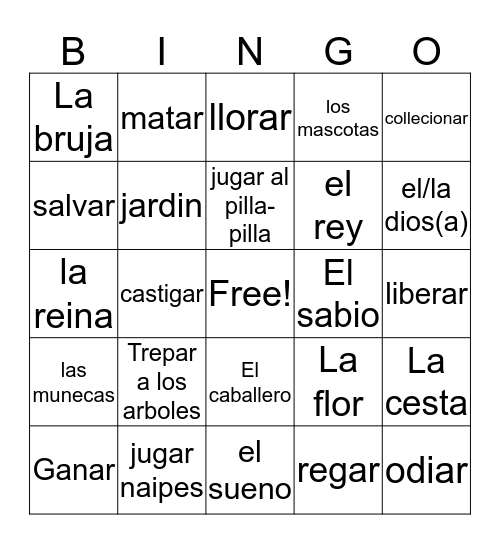 fml Bingo Card