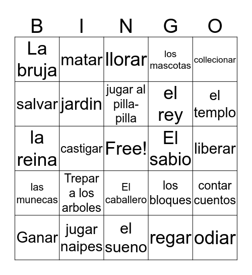 fml Bingo Card