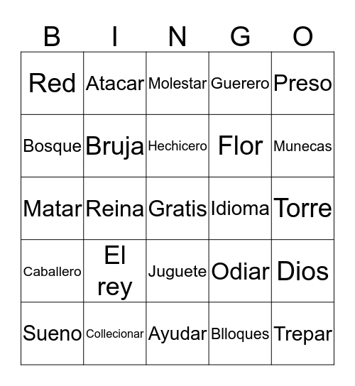 Unit 3 Bingo Card