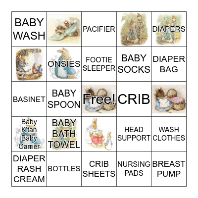 BABY SHOWER Bingo Card