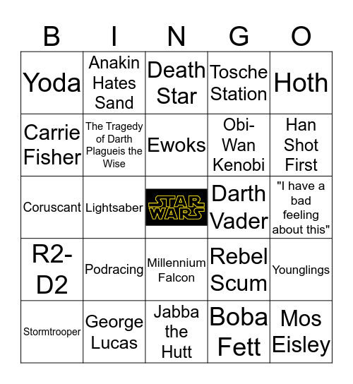 May The 4th Be With You! Bingo Card