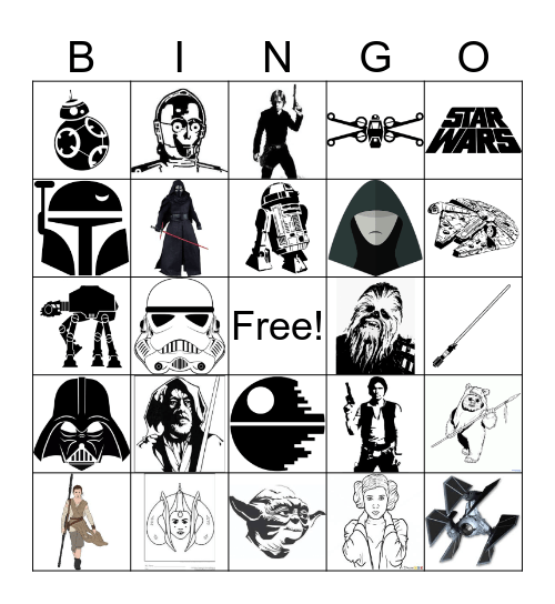 Star Wars - May The 4th Be With You Bingo Card