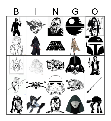 Star Wars - May The 4th Be With You Bingo Card