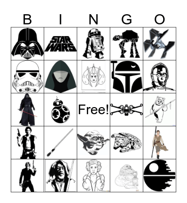 Star Wars - May The 4th Be With You Bingo Card