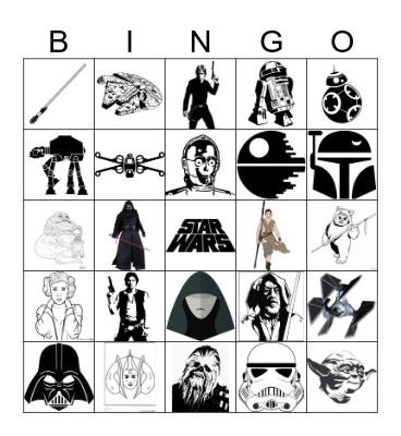 Star Wars - May the 4th Be With You Bingo Card
