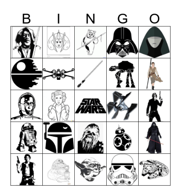 Star Wars - May the 4th Be With You Bingo Card