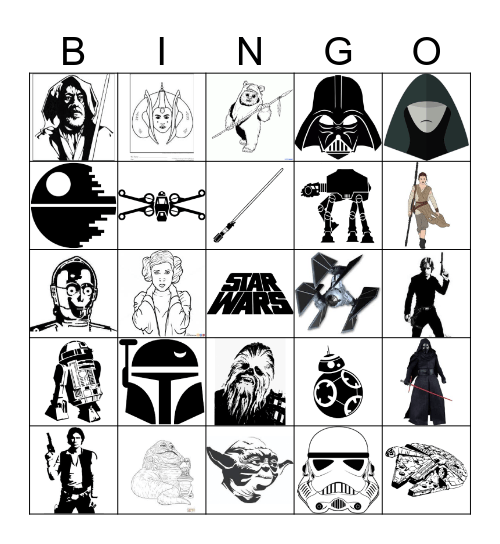 Star Wars - May the 4th Be With You Bingo Card