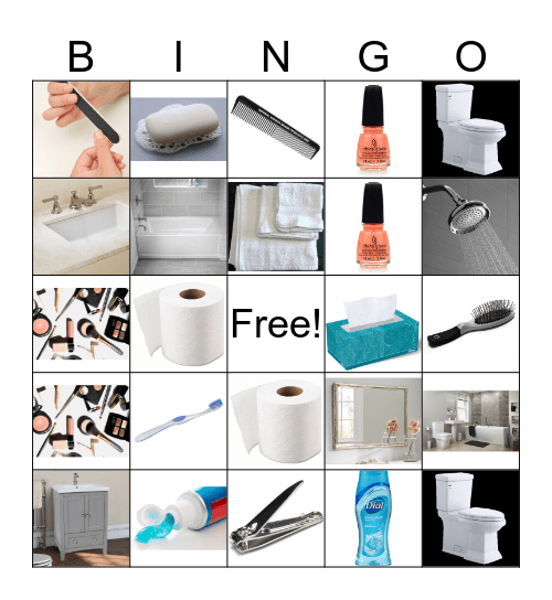 BATHROOM Bingo Card