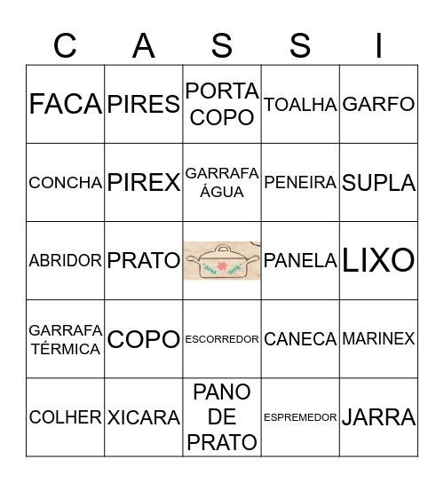 CHÁ DE PANELA 12.05.2018 Bingo Card