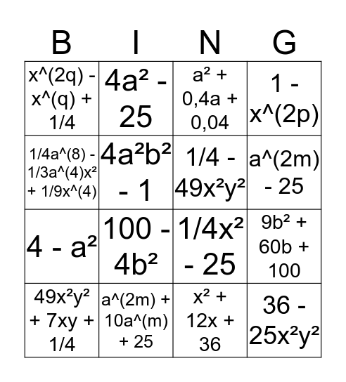 Merkwaardige producten Bingo Card