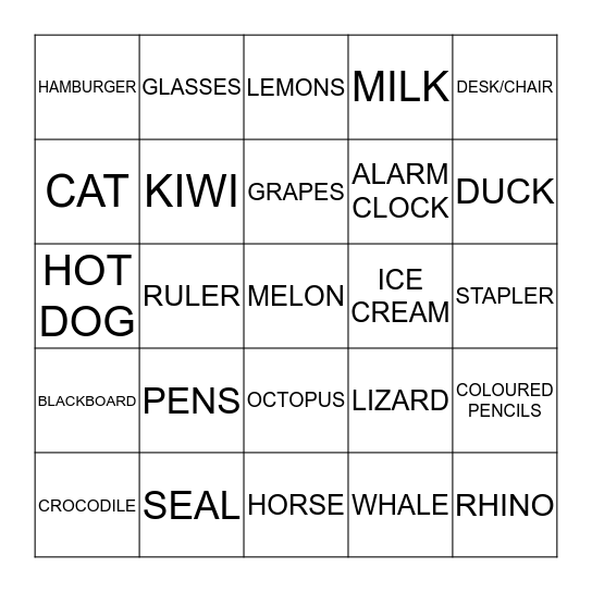 MIXED Bingo 3 Bingo Card