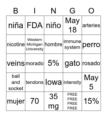 Bingo Card