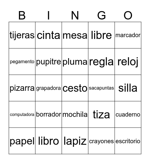 Los objetos de la clase Bingo Card