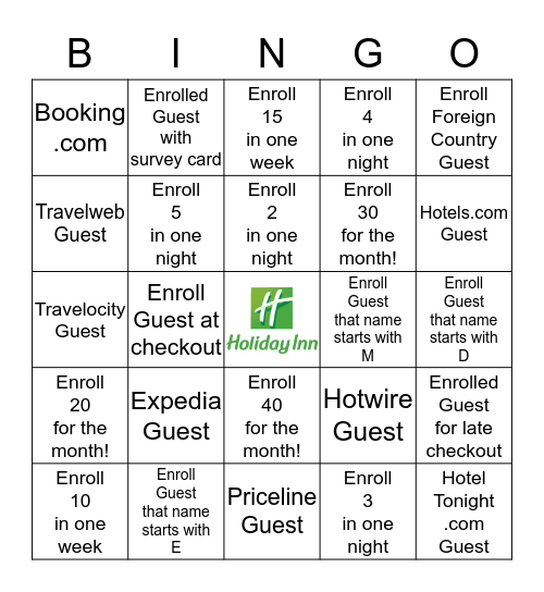 May Enrollments Bingo Card