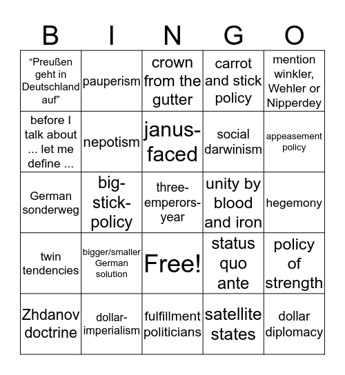Bili-Bingo Card