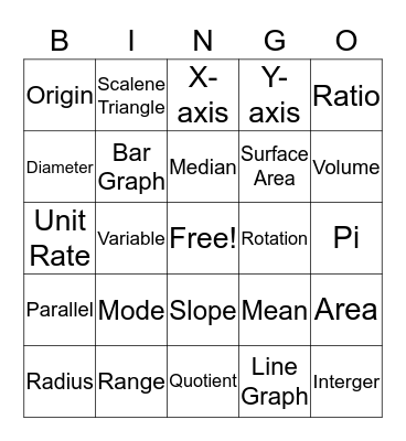 M² Bingo Card