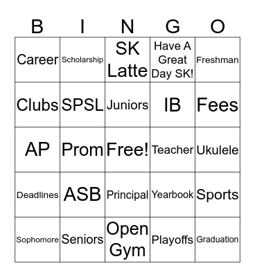 WTV Bingo Card