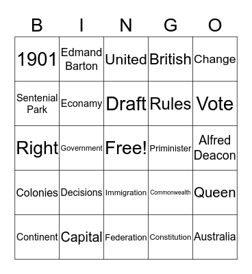 Bingo Card