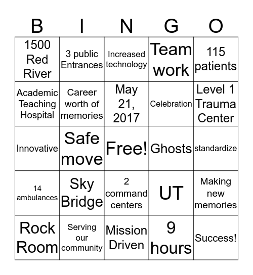 DSMC Birthday Bingo Card