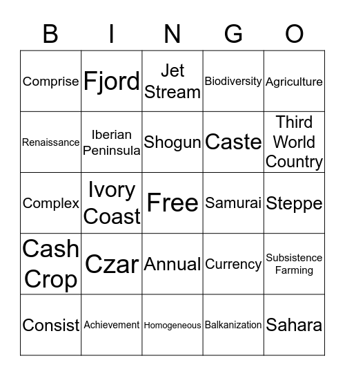 Bingo Card