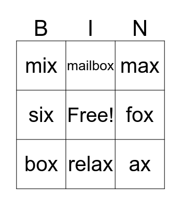 Site Words May Week 2 Bingo Card