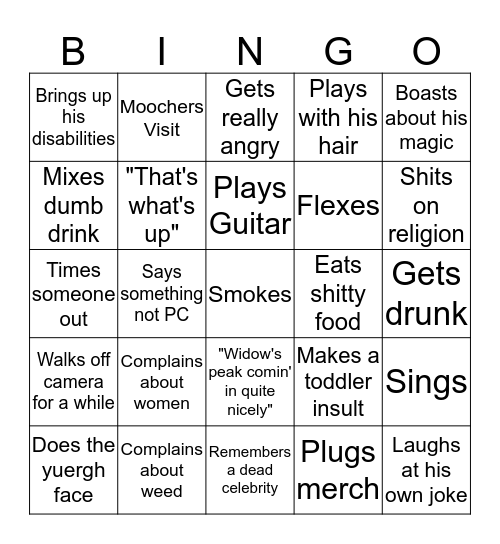 KingCobraJFS Bingo Card