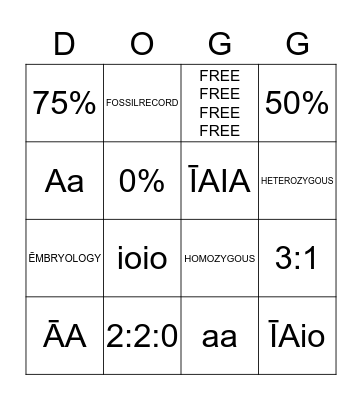 SNOOP Bingo Card