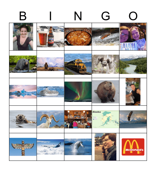 Alaska Bingo Card