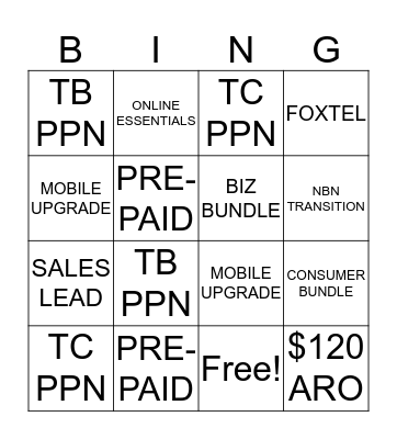 BINGO SATURDAY Bingo Card