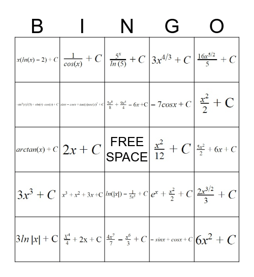 Internet Project Bingo Card