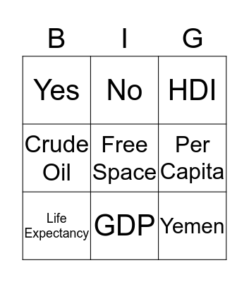 Social Studies Bingo Card