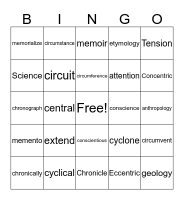 Gisel's bingo board Bingo Card