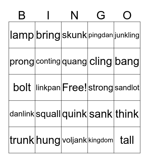 Welded Sounds Bingo 2 Bingo Card
