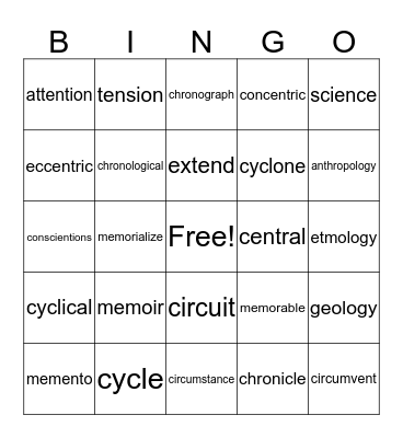 christian Bingo Card