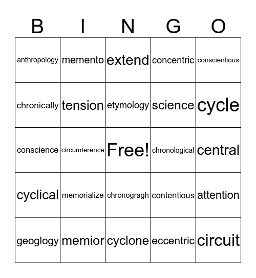 Jose Zuniga Garcia Bingo Card