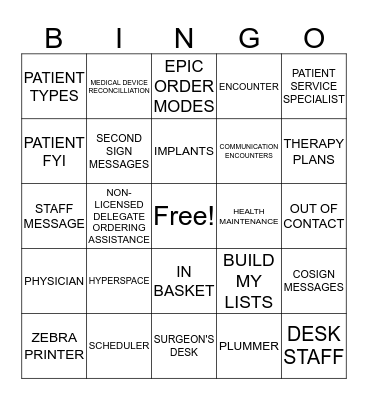 AN EPIC GAME NIGHT PART 2 Bingo Card