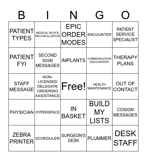 AN EPIC GAME NIGHT PART 2 Bingo Card