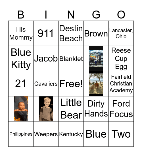 BILLY'S 21 Bingo Card