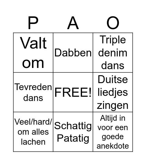 HELLIEEE Bingo Card