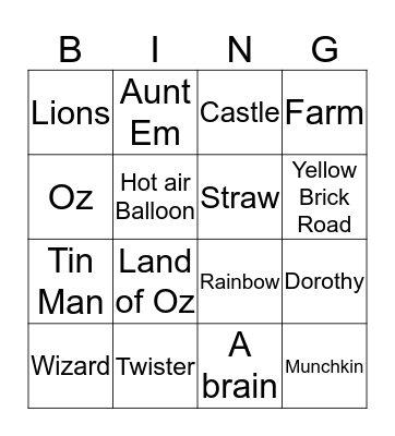 April's Baby Shower Bingo Card