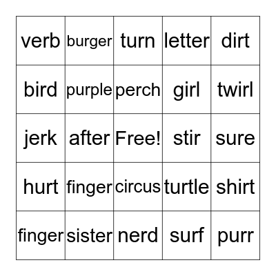 BINGO  Bingo Card